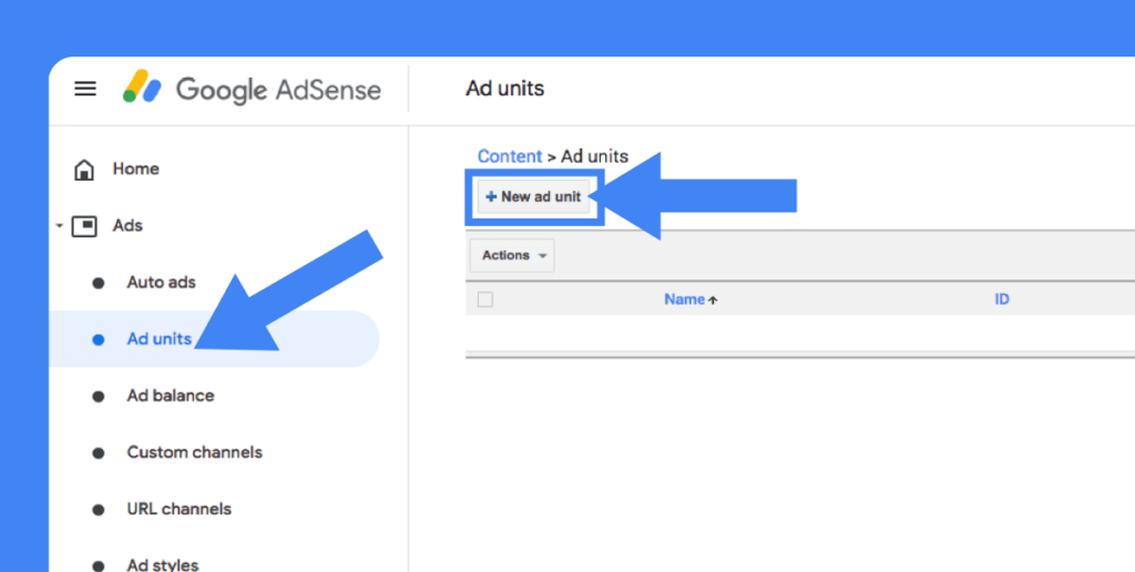 Screenshot Example Of How To Insert An Ad Unit In Google AdSense