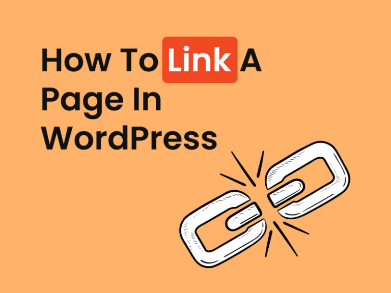 Educational cover image for a guide on creating links within WordPress pages